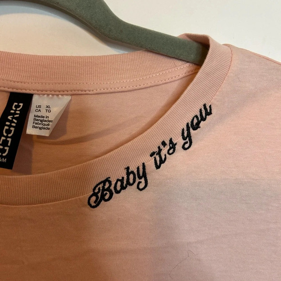 Divided Baby Pink Baby It’s You Embroidered Tee - Picture 5 of 5